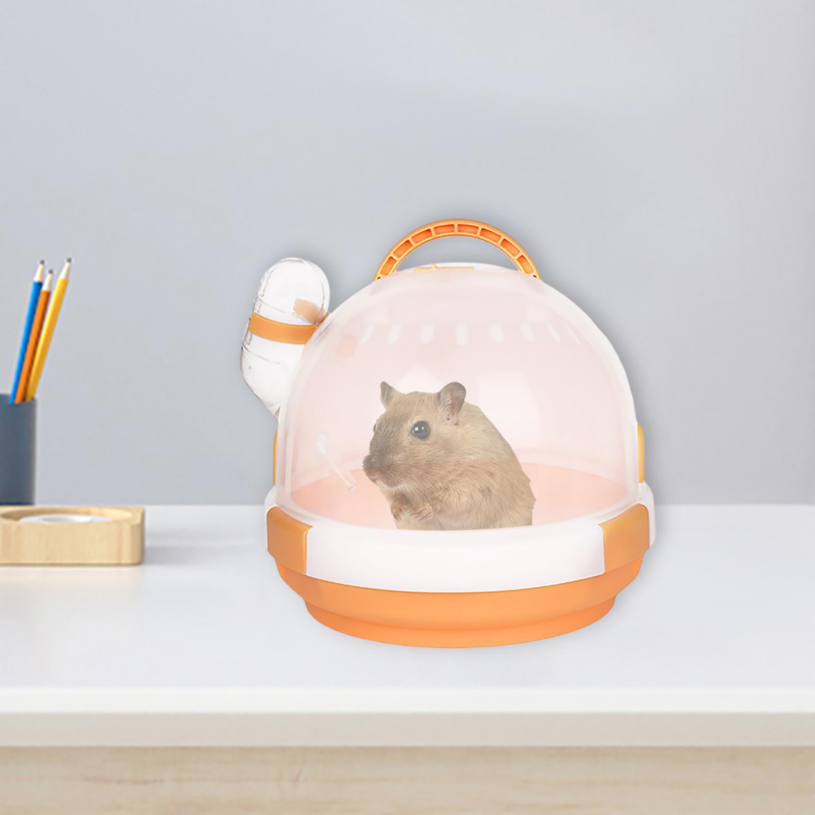 Portable Breathable Outdoor Hamster Carrier Transport Travel Cage Vacation House for Parrots Sugar Glider Chinchillas