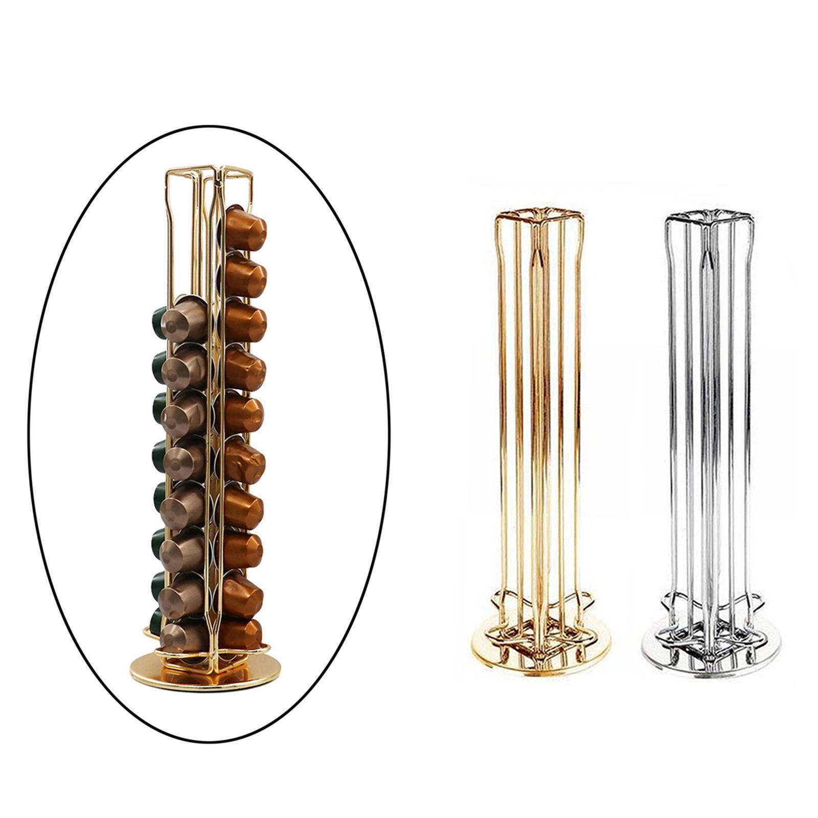 2x Iron Wire Coffee Pod Rack Tower for  Coffee Bar 40