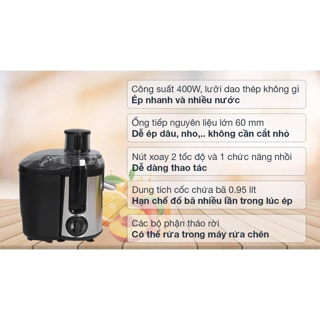 Máy ép trái cây Tefal ZE420D38 - BH 02 năm, hàng nhập khẩu