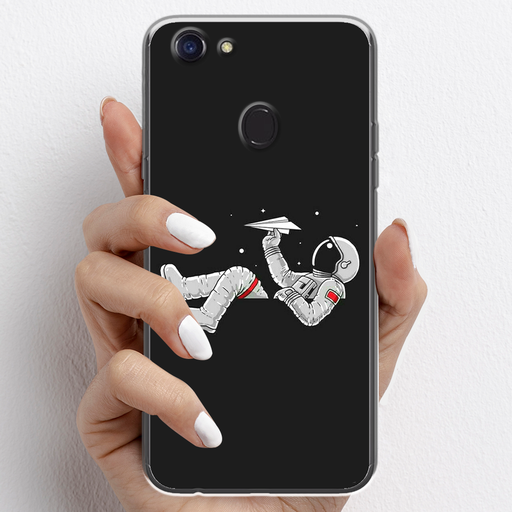 Ốp lưng cho Oppo F5 nhựa TPU mẫu Phi hành gia