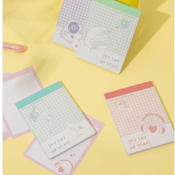 [Sơn Tùng M-TP Collection] Giấy Note Notepad Sổ Ghi Chú Xé Họa Tiết Dễ Thương Deli  - Sổ Notepad Nhiều Màu Cute - EA614