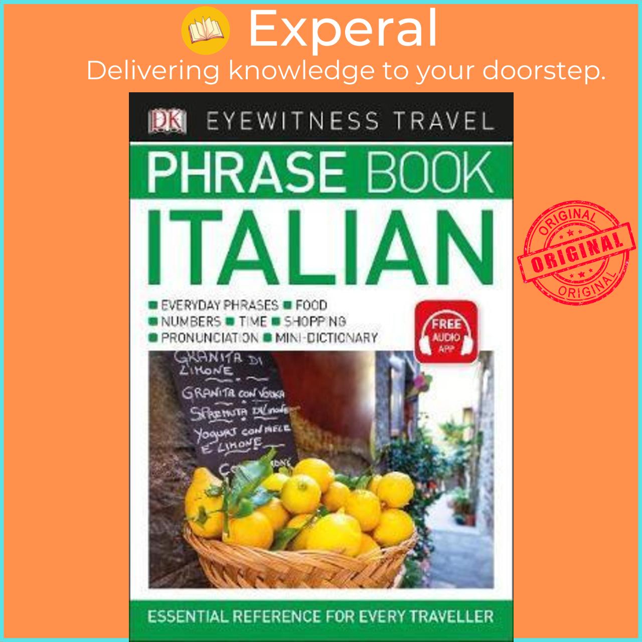 Hình ảnh Sách - Eyewitness Travel Phrase Book Italian : Essential Reference for Every Traveller by DK (UK edition, paperback)