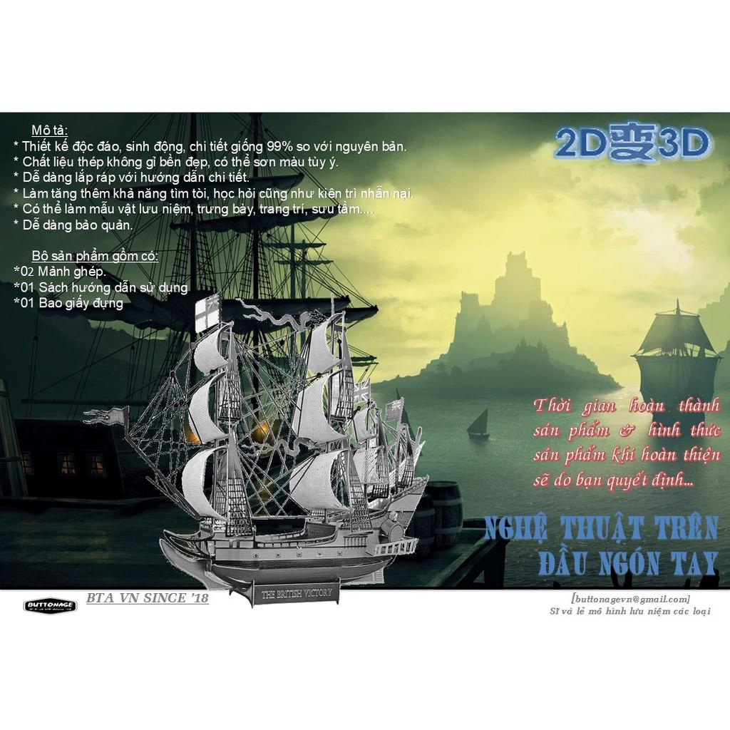 Mô Hình Lắp Ráp 3d Tàu Buồm Golden Lion