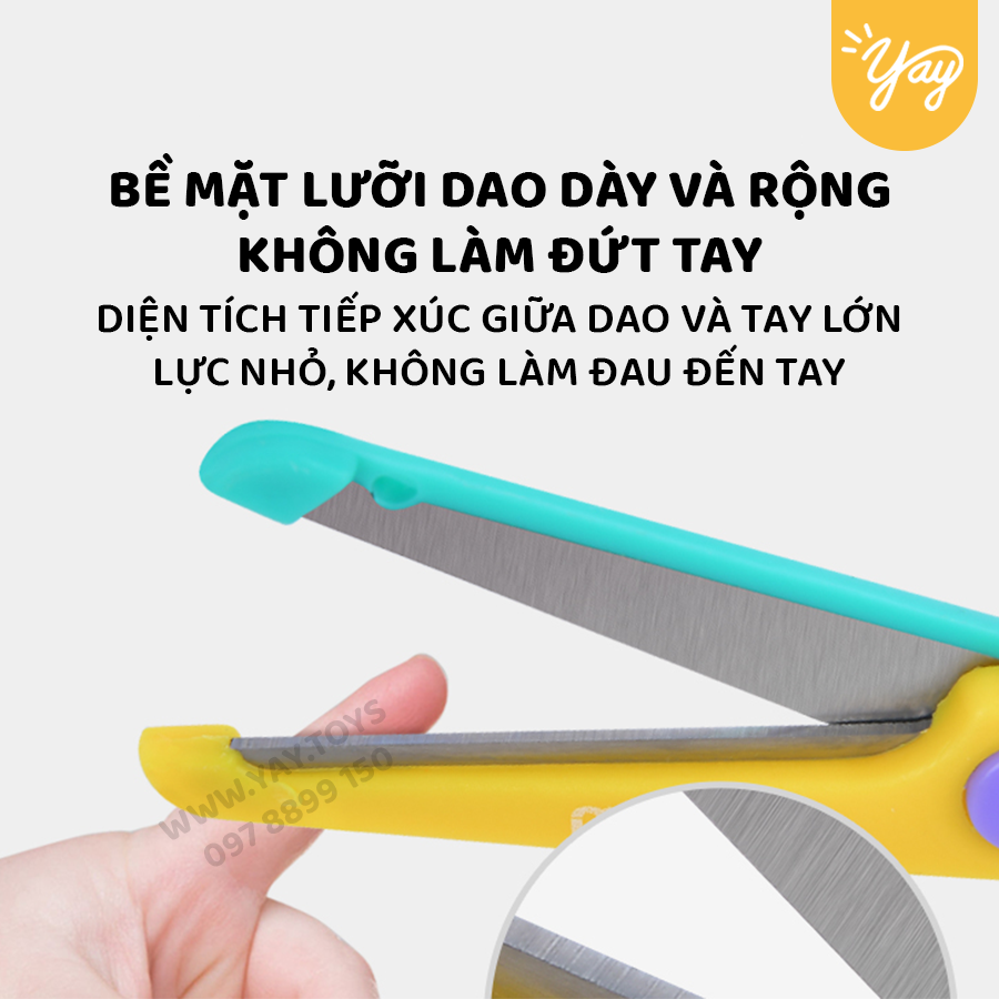 Kéo Cắt Giấy Thủ Công An Toàn Cho Trẻ Em 3+ - Mideer