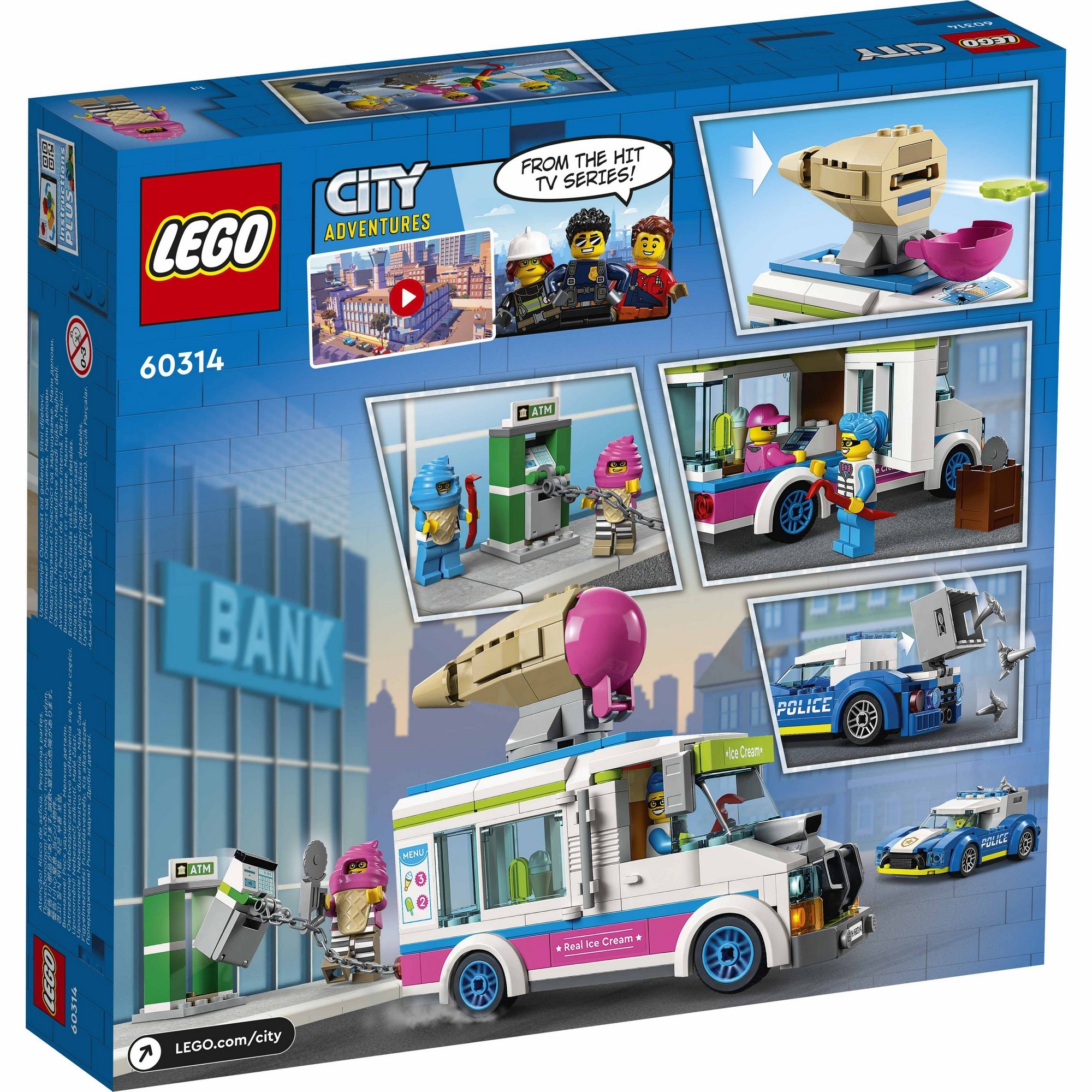 LEGO City 60314 Xe kem cảnh sát truy đuổi (317 chi tiết)