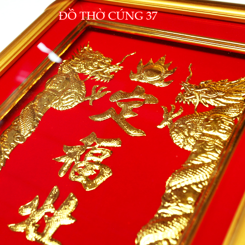 Bài vị Ông Táo dát vàng