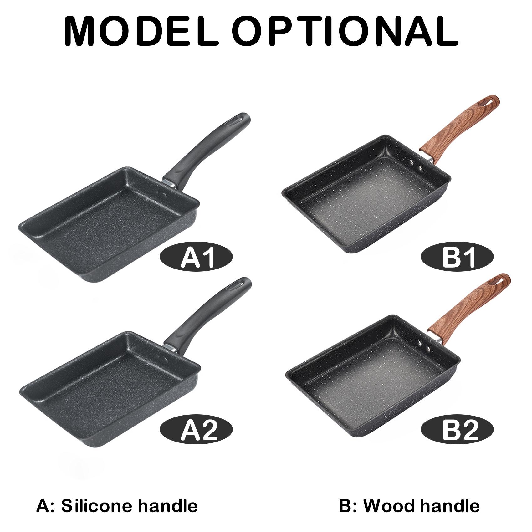 Chảo chiên chống dính không cần dầu phong cách nhật bản hình vuông