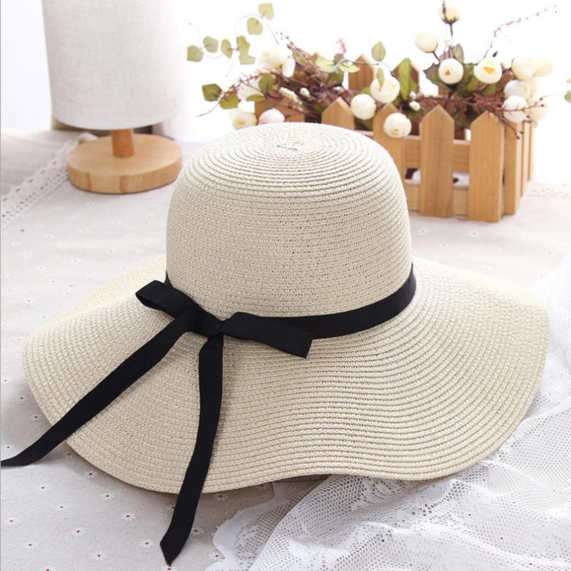 Đơn Giản Có Thể Gấp Gọn Rộng Vành Đĩa Mềm Bé Gái Mũ Lưỡi Trai Mũ Chống Nắng Đi Biển Nữ Mùa Hè Nón UV Bảo Vệ Đi Bộ Đội Nữ Nắp nữ