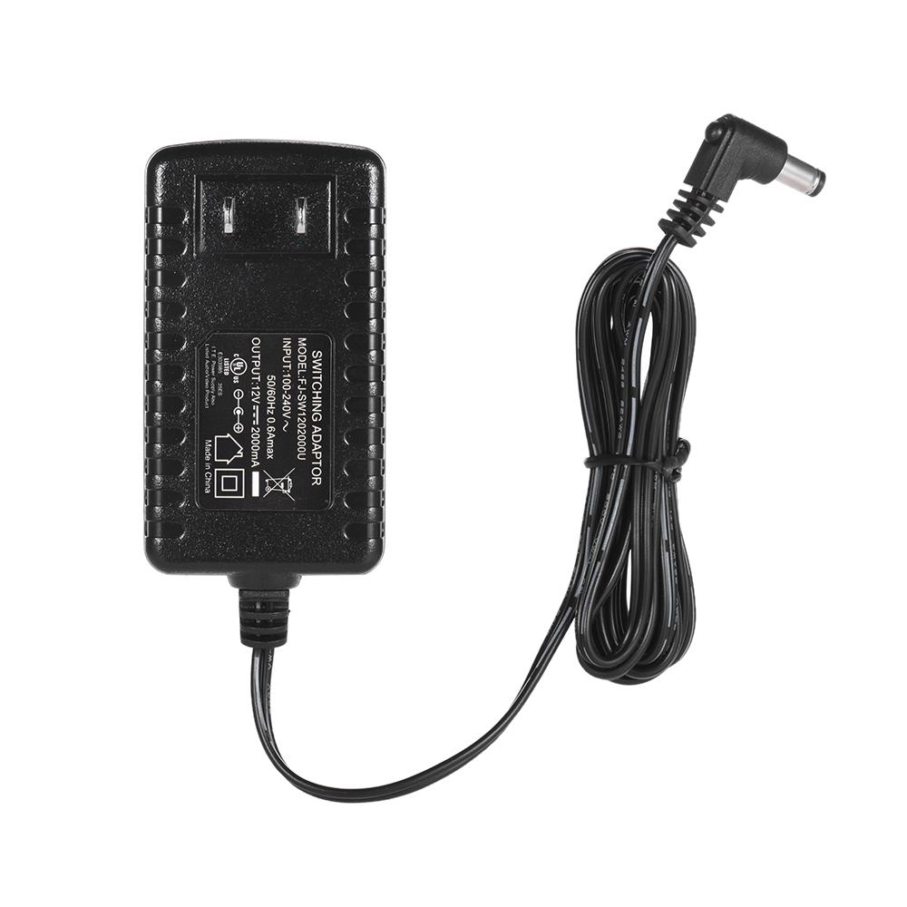Bộ đổi nguồn tiêu chuẩn YONGNUO 12V 2A với phích cắm điện áp rộng 100-240V