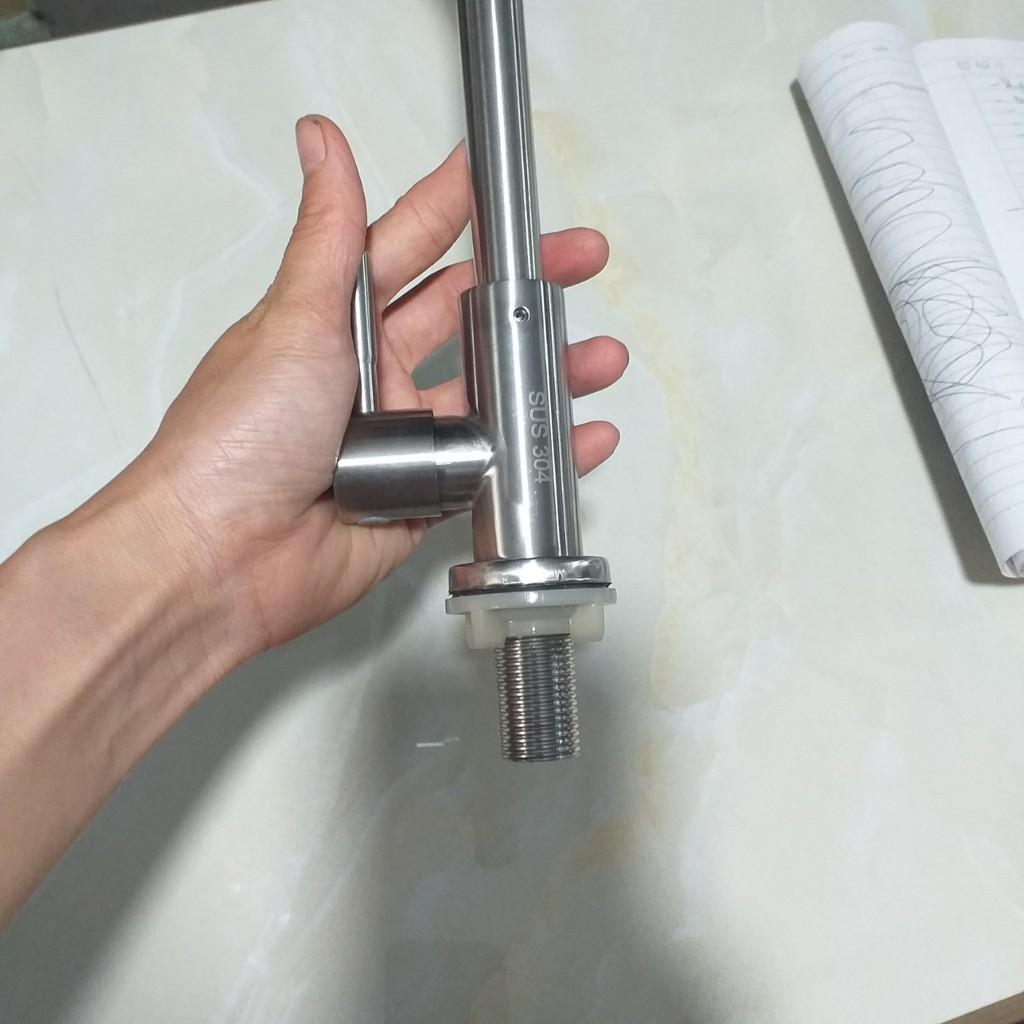 {Hàng đẹp} Vòi rửa bát LẠNH INOX 304 CAO CẤP