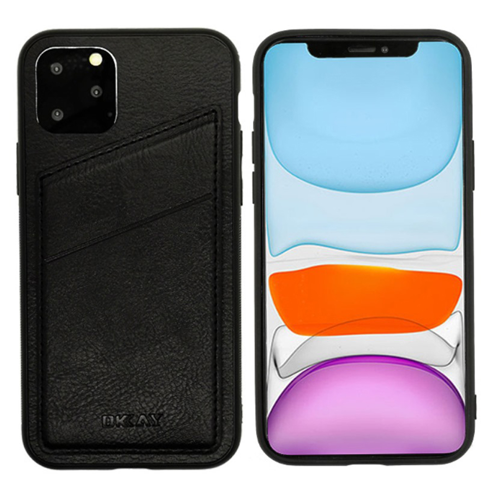 Ốp da dành cho Iphone 11 Pro Max - 6.5 Inch kiêm khe đựng thẻ, card