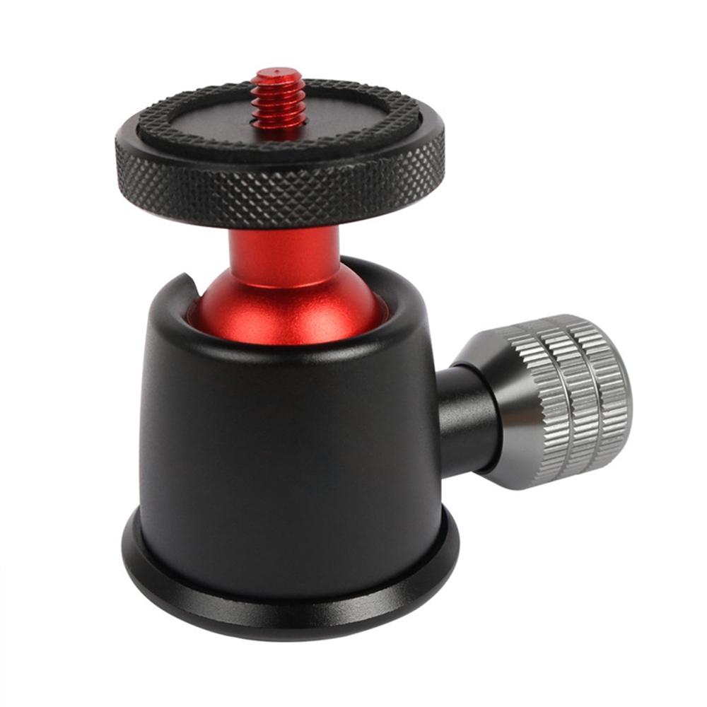Mini Aluminum Alloy Ball Head 360 Degree Rotatable Panoramic Ball Head with Bubble Level for DSLR LIDC Camera Tripod