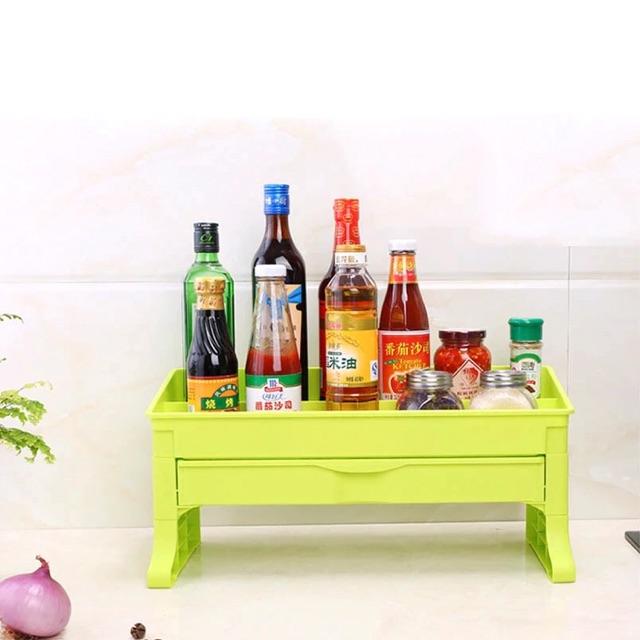 Kệ nhựa chữ nhật 2 tầng