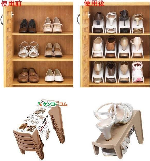 Bộ 3 kệ giầy dép nhỏ gọn tiện lợi - Hàng nội địa Nhật