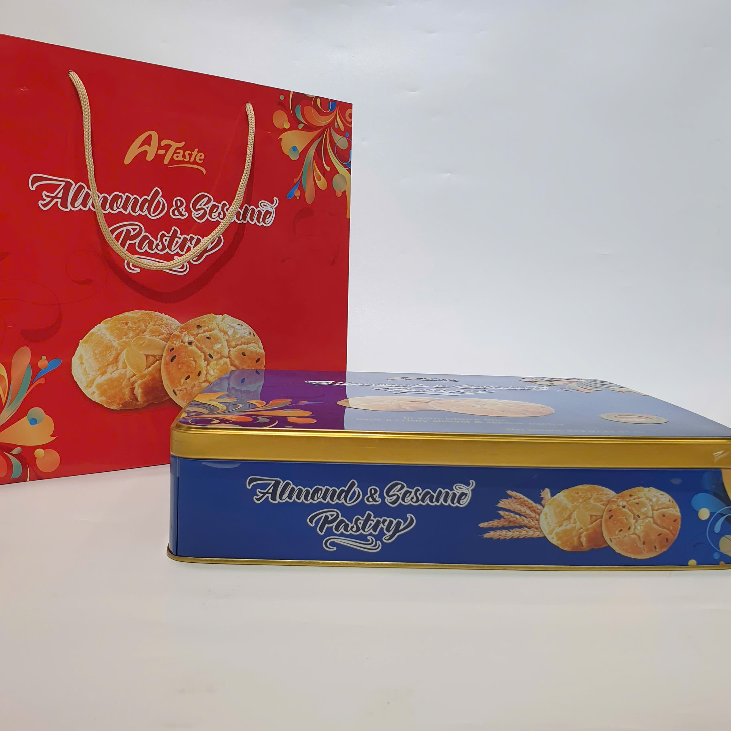Bánh quy mè và Hạnh nhân A-Taste 624gr