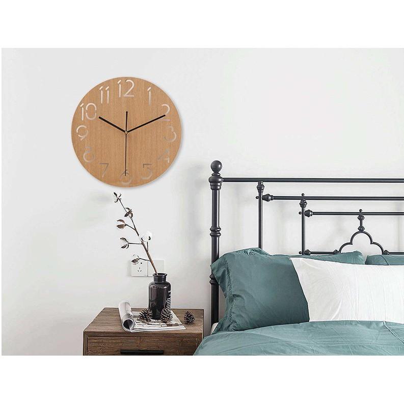 ĐỒNG HỒ TREO TƯỜNG GỖ PHONG CÁCH BẮC ÂU