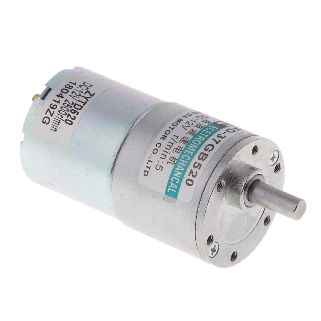 XD-37GB520 DC12V 10W 5RPM Micro Gear Motor High Adjustable Speed