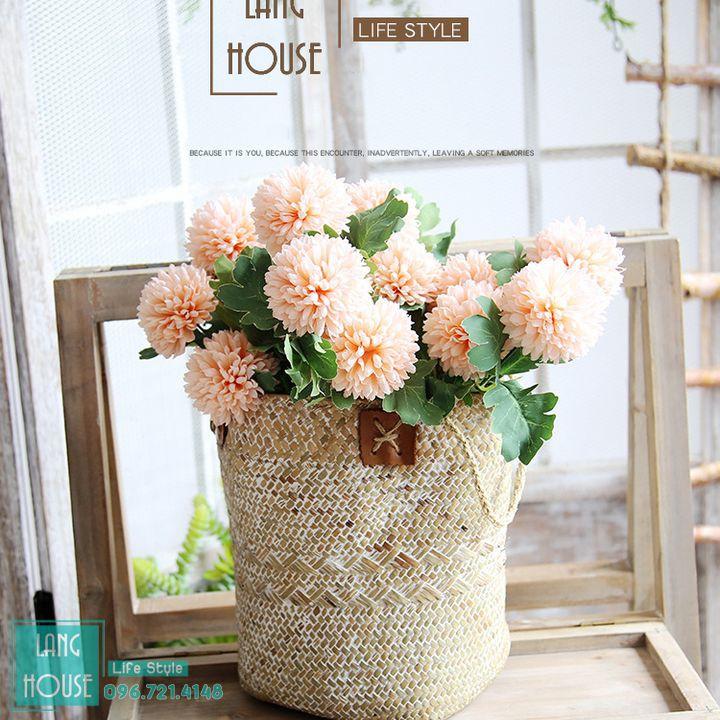 Hoa Giả - HOA CÚC TÂY LOẠI 1 Giống Thật - 1 Cành 3 Bông