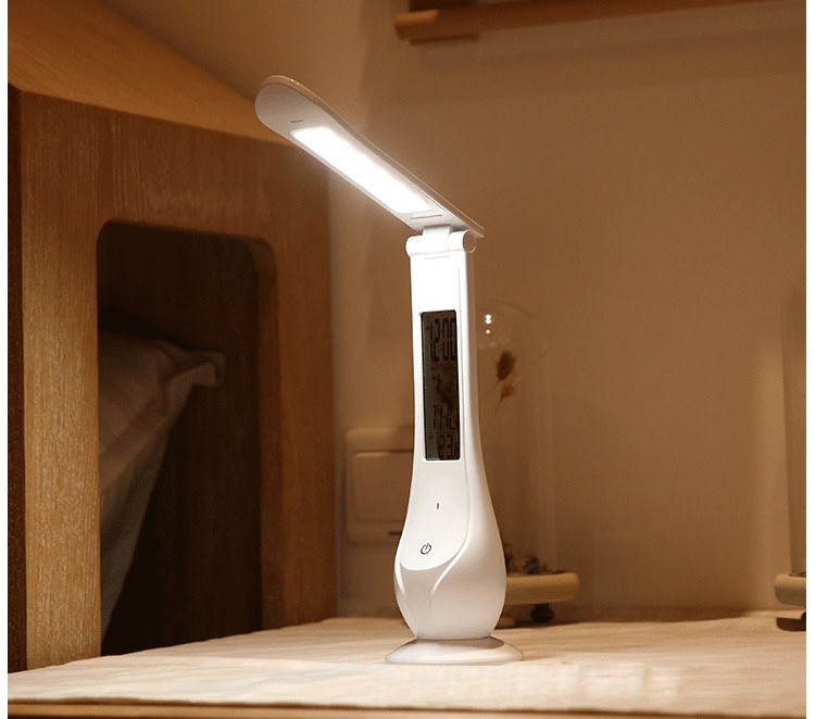 Đèn led siêu sáng để bàn học cảm ứng thông minh tích hợp đồng hồ đa năng- Giao màu ngẫu nhiên