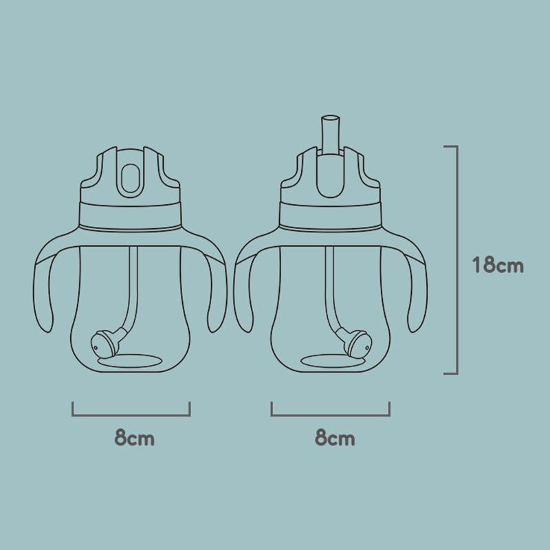 160ML Trẻ Em Nước Kid Cup Không Chứa BPA Chắc Chắn Cho Ăn Sippy Cup Nước Bằng Ống Hút Cho Bé máy Bay Huấn Luyện Cốc Silicon Ống Hút