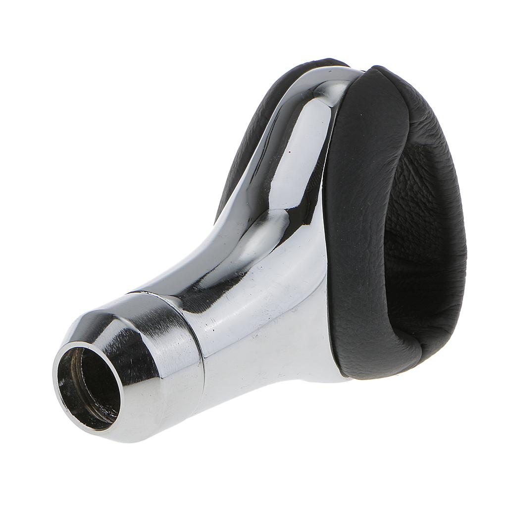 Leather Gear Manual Car Transmission Gear Stick Shift Knob Shifter Lever