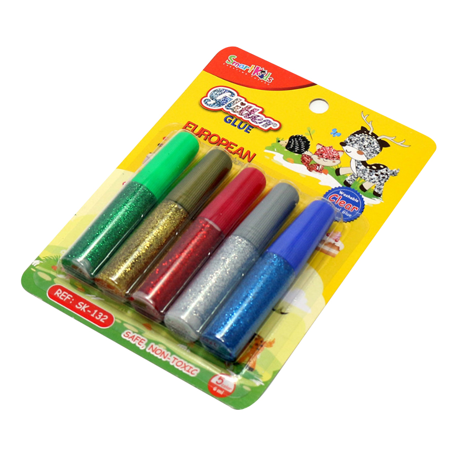 Keo Kim Tuyến Glitter SMARTKIDS 5 Màu (6ml/ Màu)