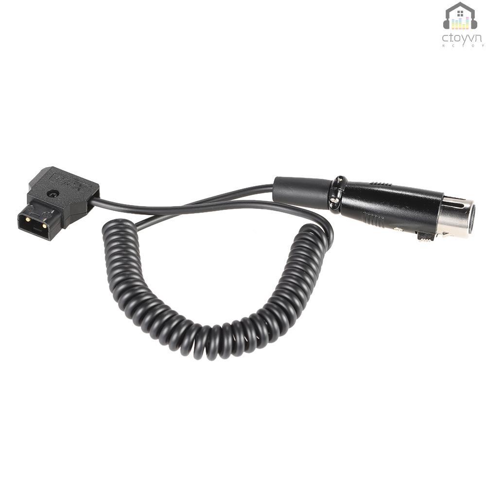 Dây cáp chuyển đổi D-Tap 2 Pin sang 4 Pin Female XLR dài 1m cho DSLR Rig Power V-Mount