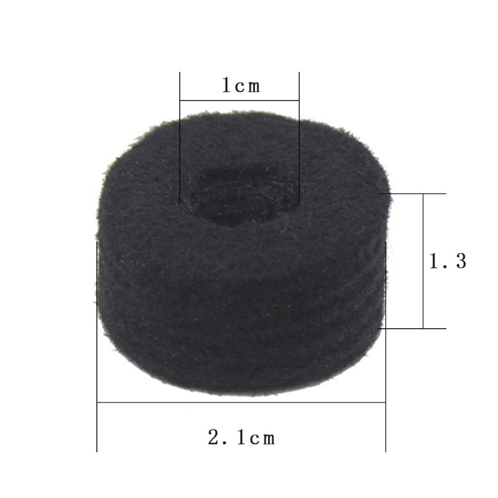 Drum Kit Parts Hi-hat Stand Screw+Drum Key+Cymbal Clutch+Pedal Beater Hammer Head+Cymbal Felt Pads