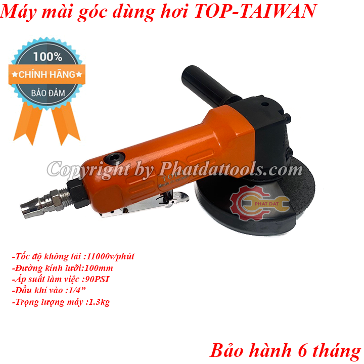 Máy mài góc đa năng dùng hơi TOP-100 - Made in Taiwan - Bảo hành 6 tháng-Máy cắt dùng hơi