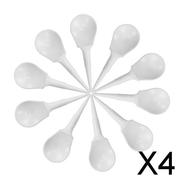 4x10 Pieces Plastic Novelty Anti-Slice Golf Tees Chair Tees Divot Tools White