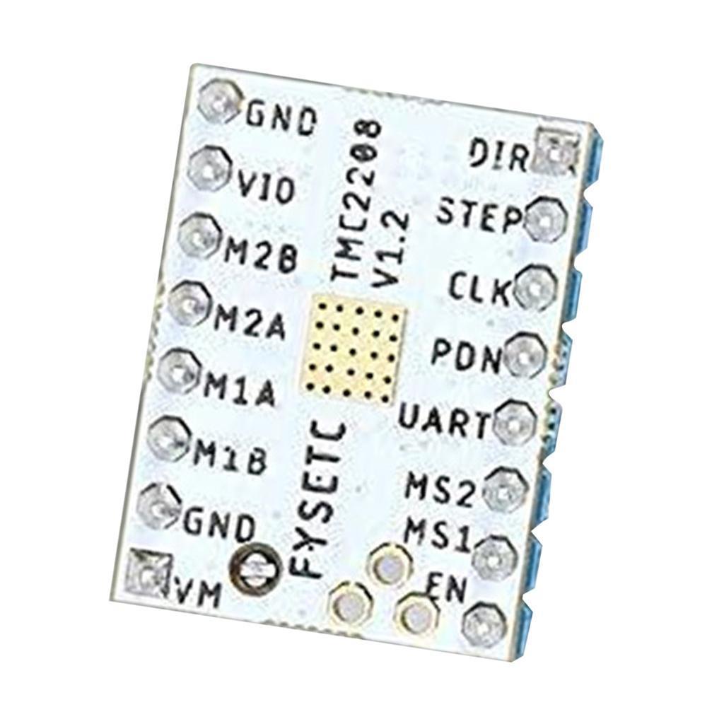 TMC2208 3D Printer Step Stick Module Stepper Motor Driver+Heat Sink, White