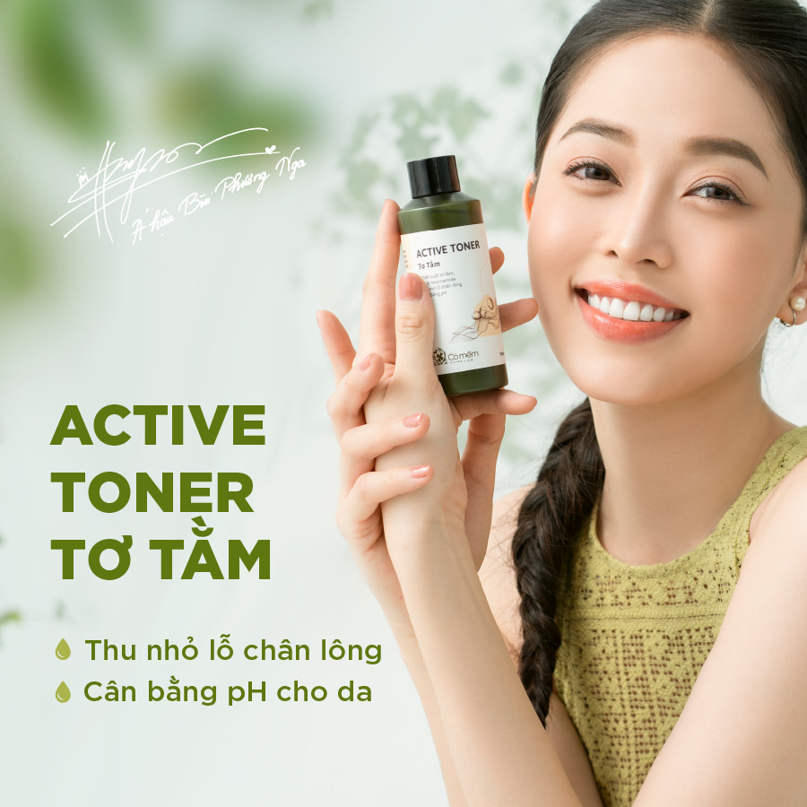 Active Toner Tơ Tằm Thu Mờ Lỗ Chân Lông Cỏ Mềm 150ml