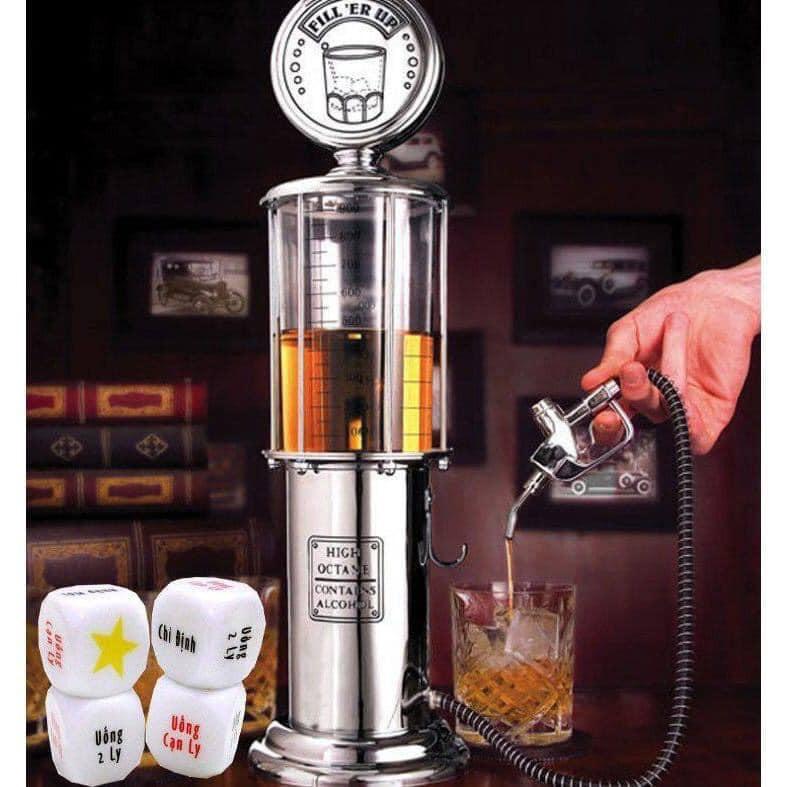 Bình rót rượu hình cây xăng loại 1 vòi siêu sành điệu - DT 1000ML