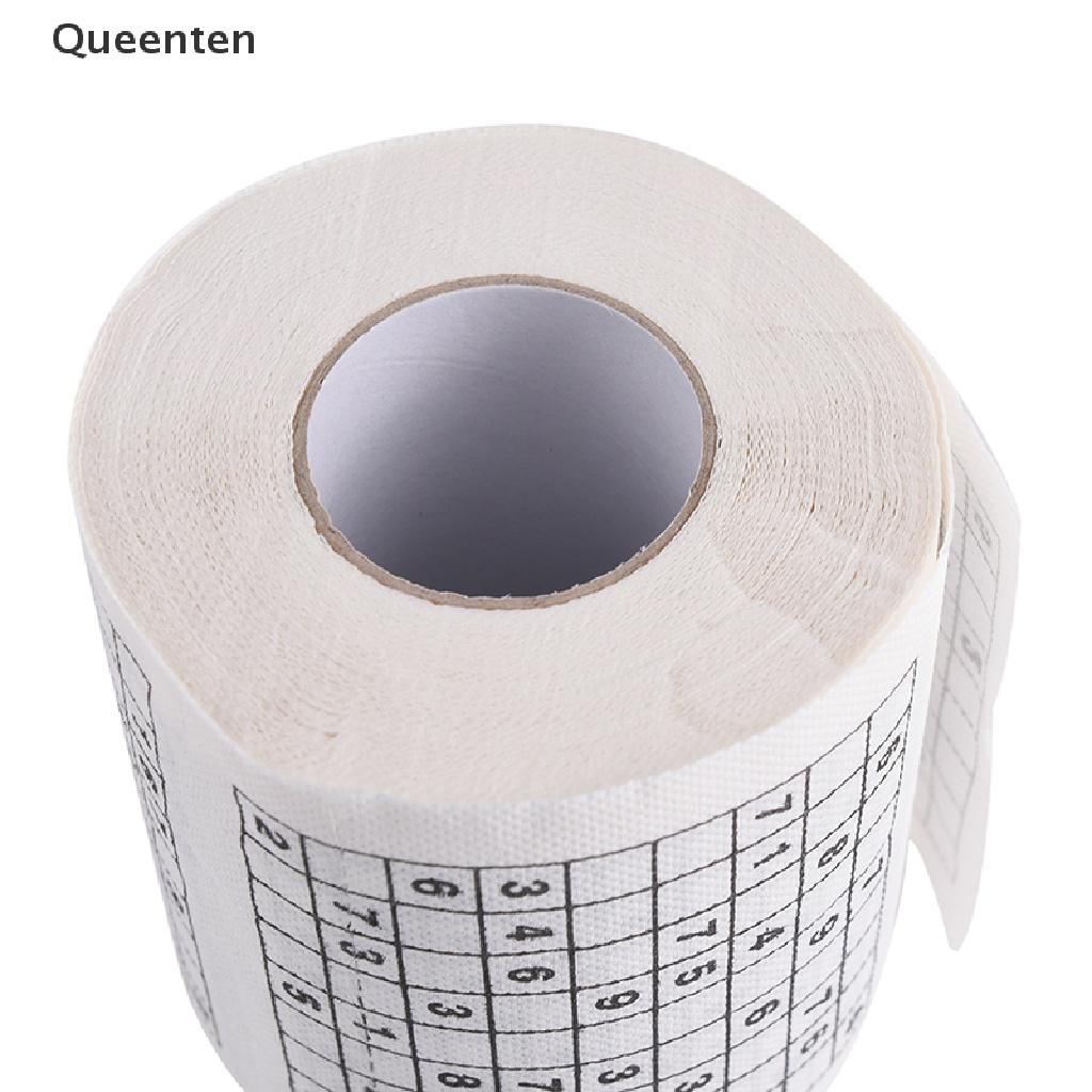 Queenten Novelty Funny Number Sudoku Printed Toilet Paper Bath Tissue Gift1 Roll 2 Ply  QT