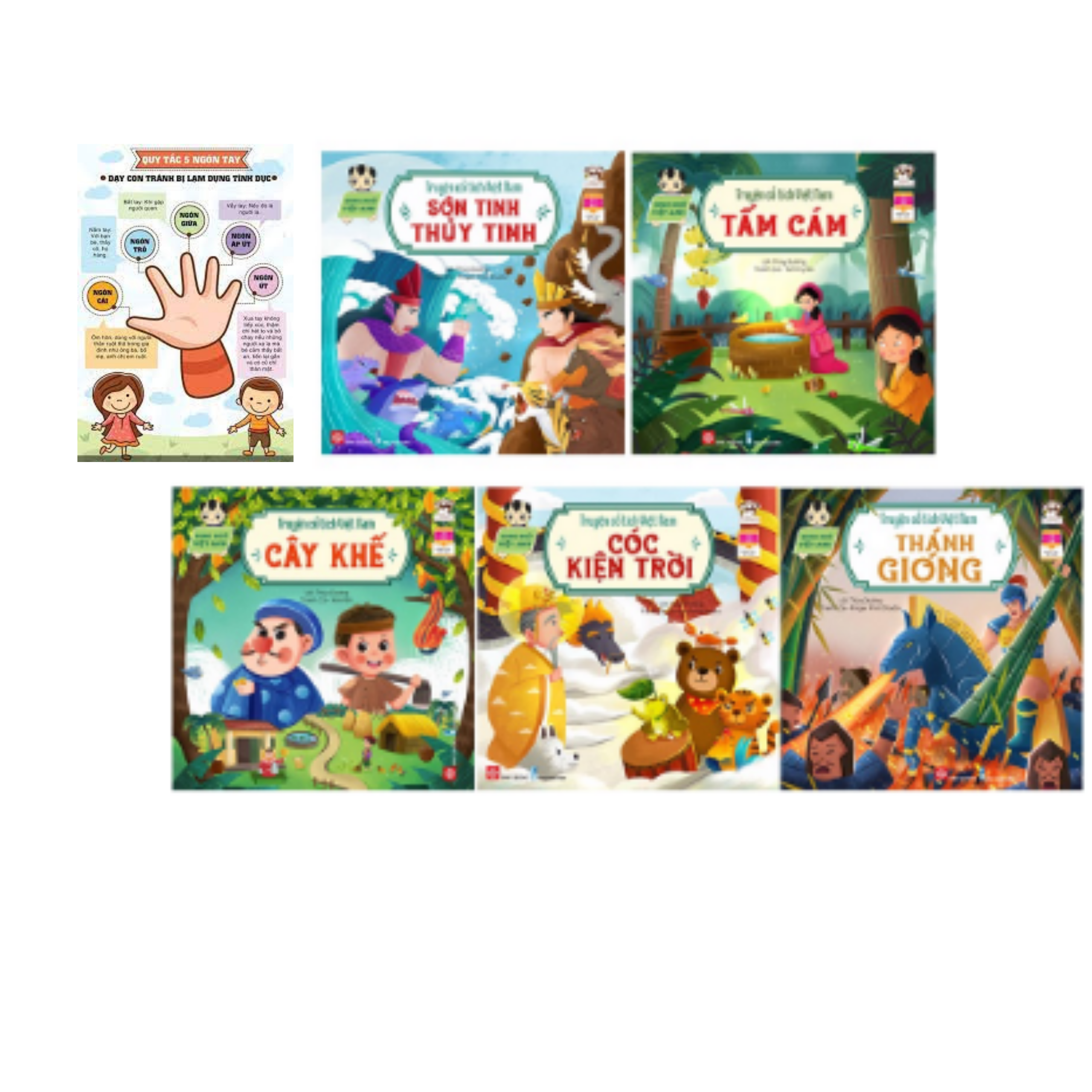 Combo Sách Song Ngữ Anh -Việt  Thú Vị Cho Bé Yêu: Truyện cổ tích Việt Nam  / Tặng Poster Ngộ Nghĩnh