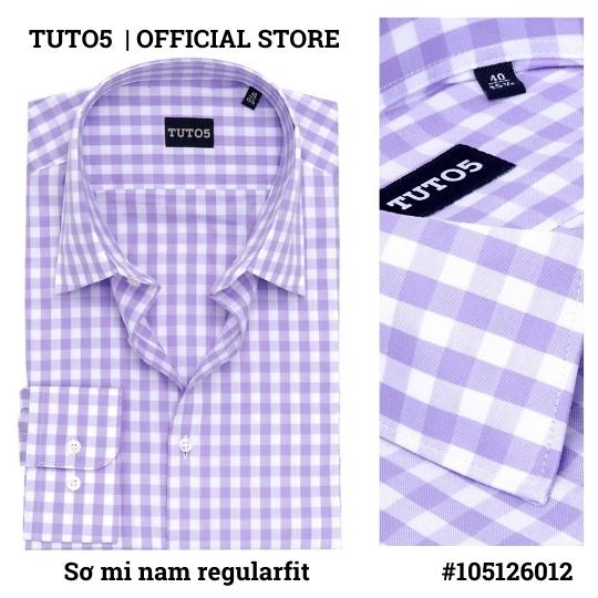 Áo sơ mi dài tay nam TUTO5 sơ mi công sở họa tiết sọc kẻ caro Regular fit Shirt cotton chống nhăn cao cấp phong cách trẻ trung, nam tính