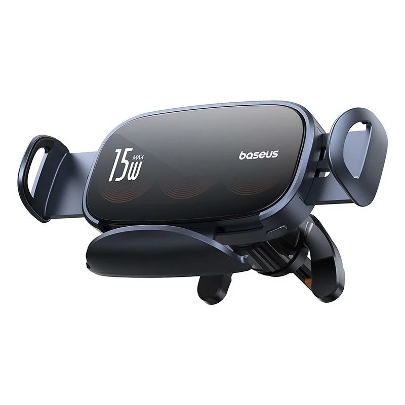 Giá Đỡ Điện Thoại Ô Tô Baseus Lightchaser Series Triple-Coil Wireless Charging Electric Car Mount (Sạc không dây 15W) [ hàng chính hãng ]