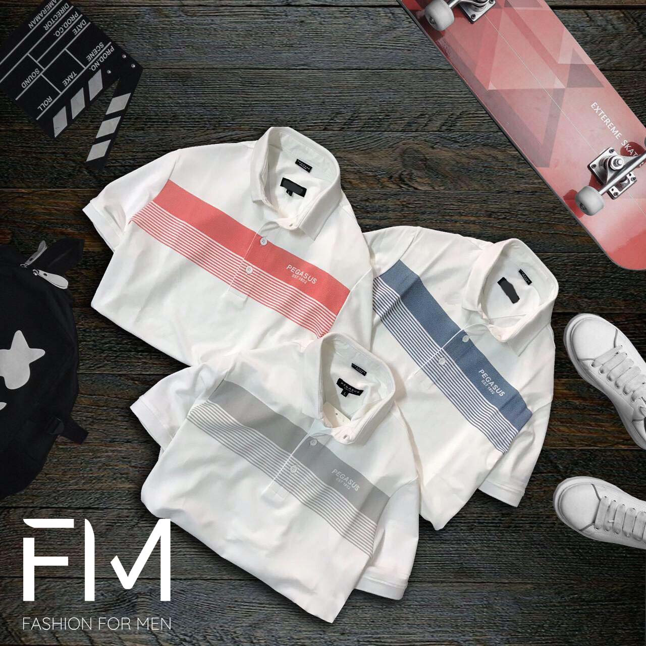 Áo Polo nam cổ bẻ ngắn tay, chất liệu vải cá sấu cotton cao cấp, trẻ trung, năng động – FORMEN SHOP – FMPS105