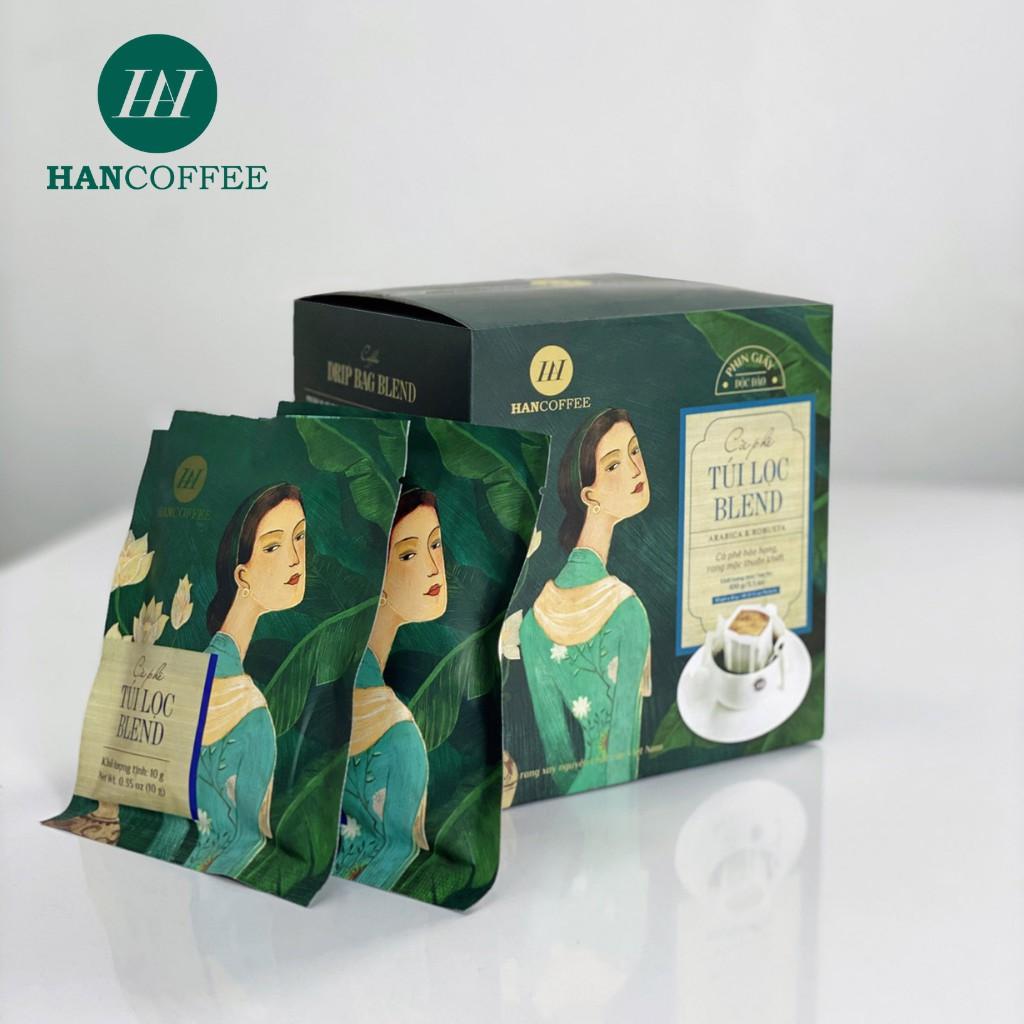 Cà Phê Túi Lọc Blend HANCOFFEE Đắng Nhẹ, Ngọt Sâu Hộp 5 gói - HND2S