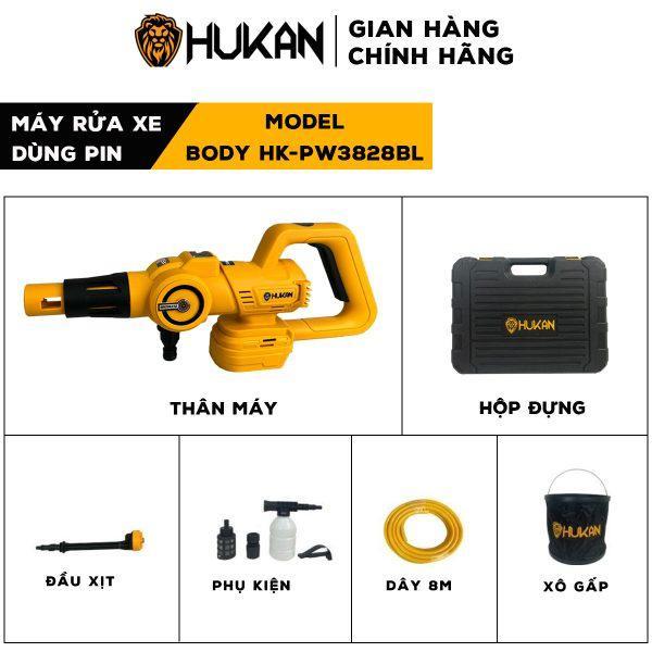 THÂN MÁY RỬA XE CHẠY PIN  BODY HK-PW3828BL HUKAN - HÀNG CHÍNH HÃNG