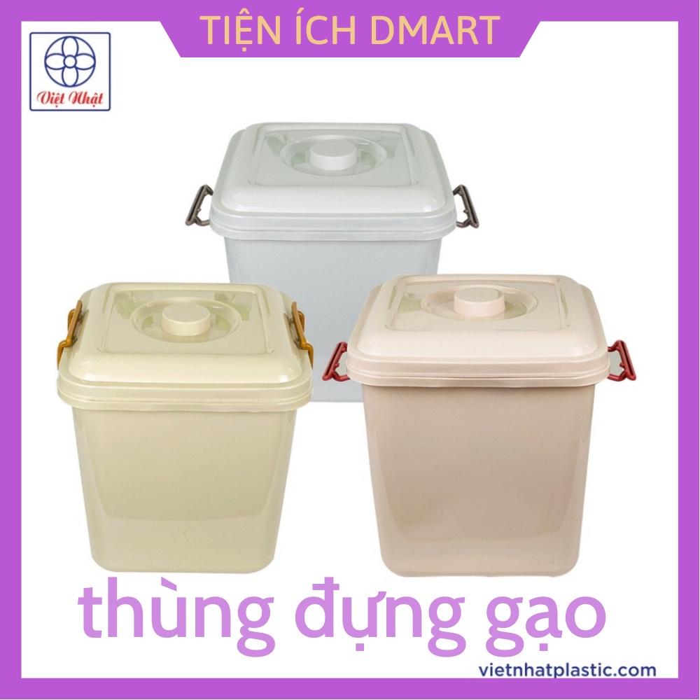 thùng đựng gạo 10kg nhựa Việt Nhật thùng gạo nhựa có nắp 5351