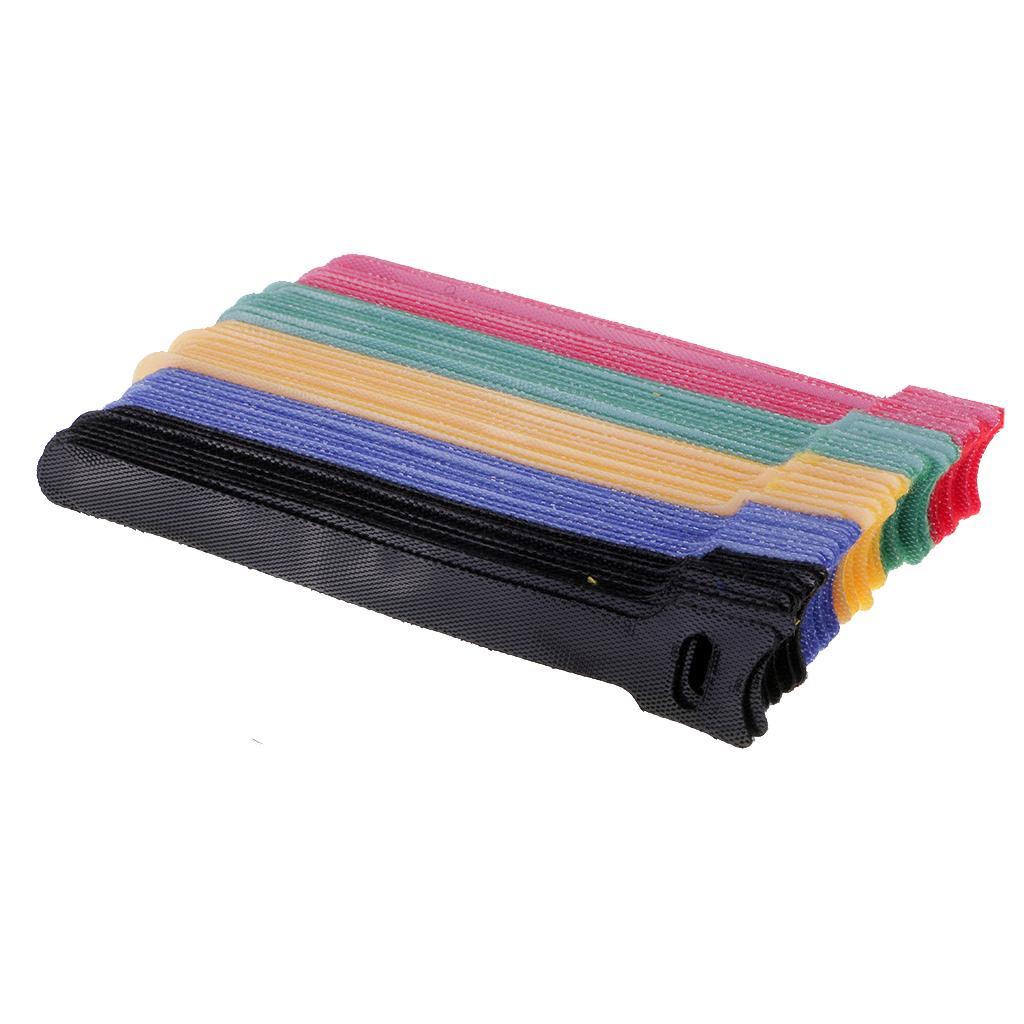 50Pcs Reusable Fastening Cable Ties, 6-Inch Cord Ties