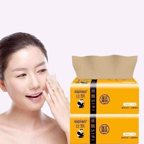 Giấy Ăn Gấu Trúc Lampure Mẫu Mới Siêu Dai (1 Gói)