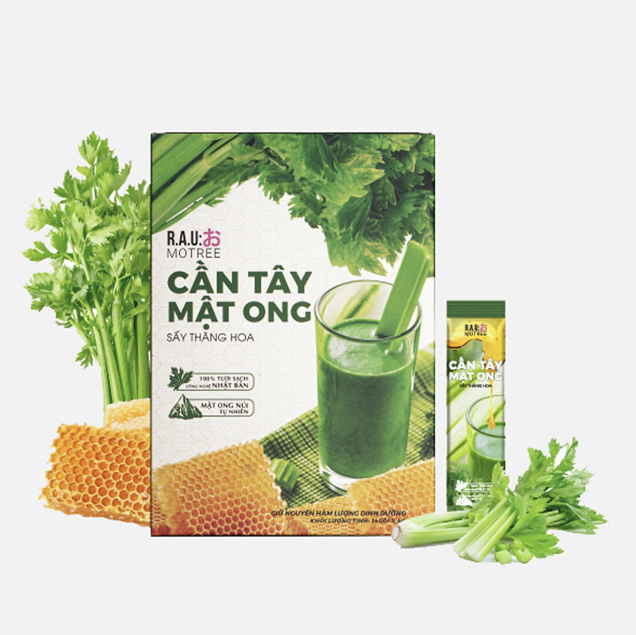 Combo 2 Hộp Bột Cần Tây Mật Ong Motree Mẫu Mới Hỗ Trợ Giảm Cân, Đẹp Da, Đẹp Dáng, Ngừa Mụn, Mờ Nám Tàn Nhang, Date Mới Nhất, Tặng Kèm Bình Thuỷ Tinh