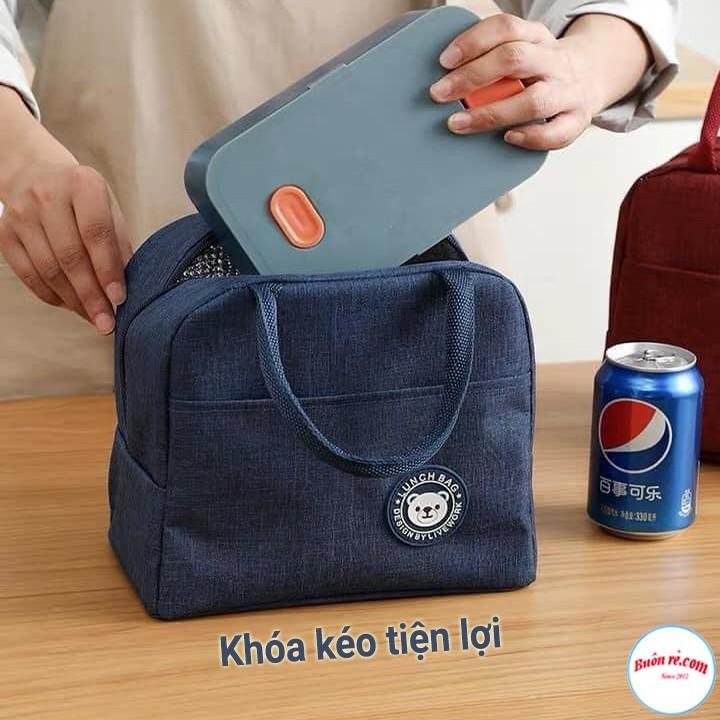 Combo 10 Túi Giữ Nhiệt Đựng Hộp Cơm Cao Cấp Lunch Bag Chống Thấm Nước 00991