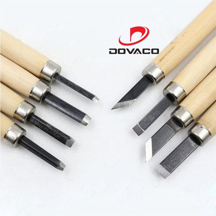 Bộ dao khắc, đục, tiện gỗ 12 mũi