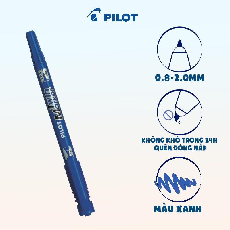 Bút lông dầu Pilot Twin Marker