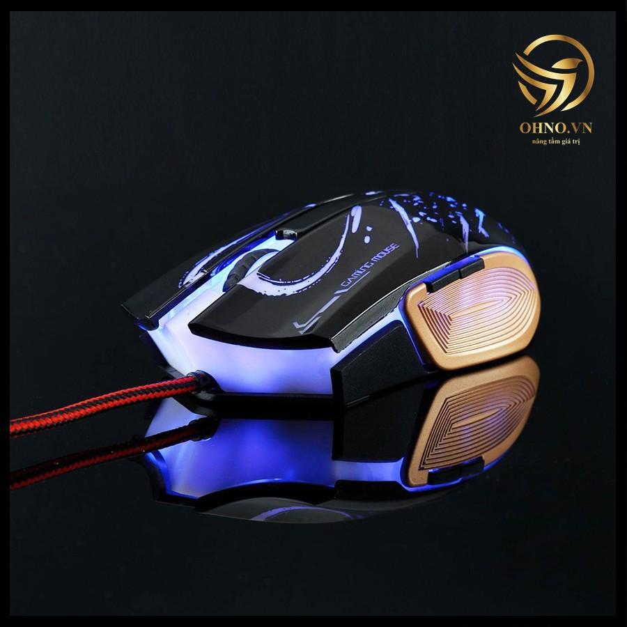 Chuột Gaming Bosstson GM100 Chuột Máy Vi Tính Có Dây Đèn Led hàng chính hãng