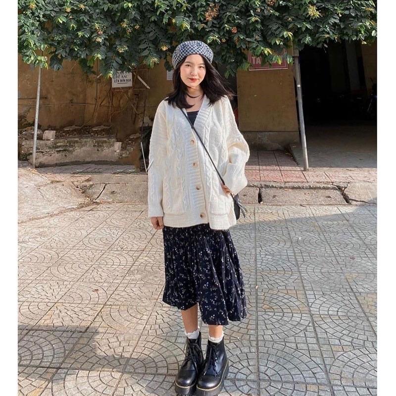013. ÁO KHOÁC LEN CARDIGAN BASIC SIÊU HOT, LEN VẶN THỪNG , LEN QC CAO CẤP