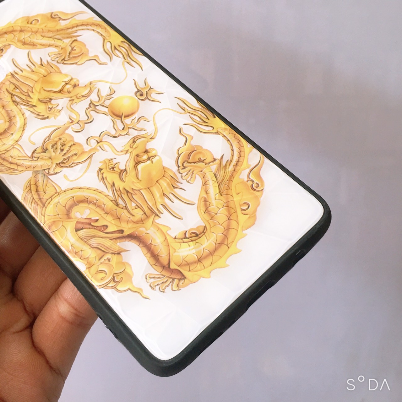 Ốp lưng hình rồng 3D viền dẻo dành cho Samsung A71